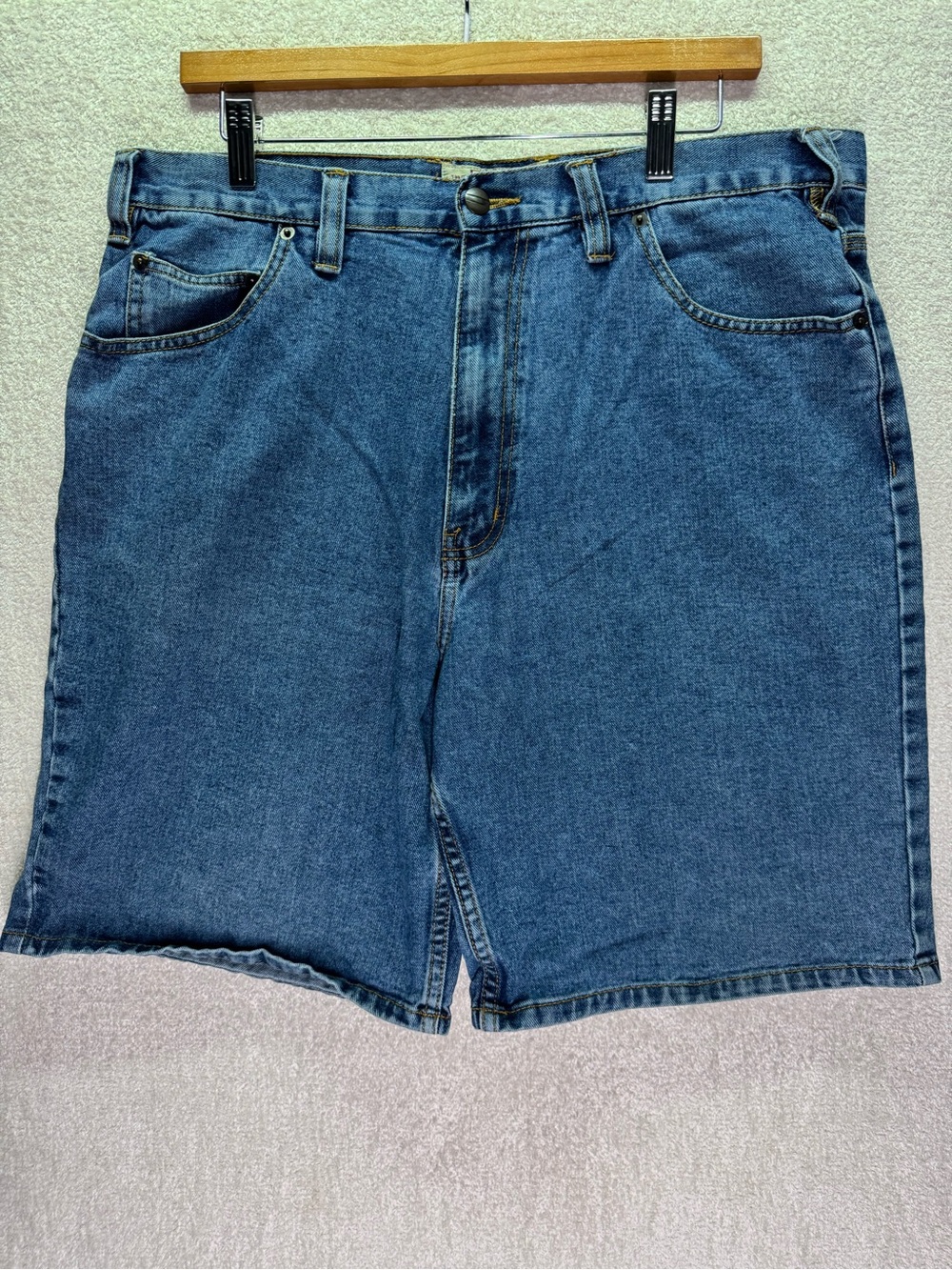 Big Mac Men's Denim Jorts Size 36 Blue Relaxed Fit Workwear Jean Shorts